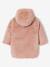 Reversible parka for girls khaki+navy blue 