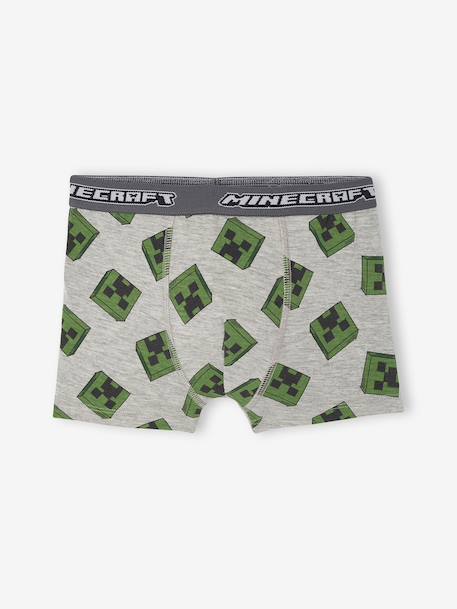 Pack of 5 Minecraft boxer shorts for boys anthracite 