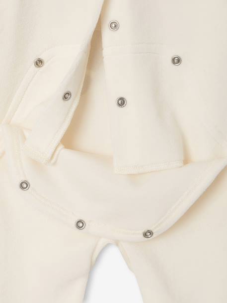 Newborn sleepsuit with hat ecru 