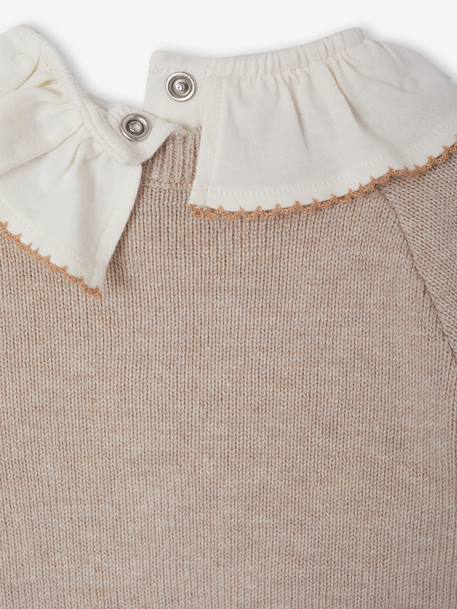 3-piece newborn knitwear set marl beige 