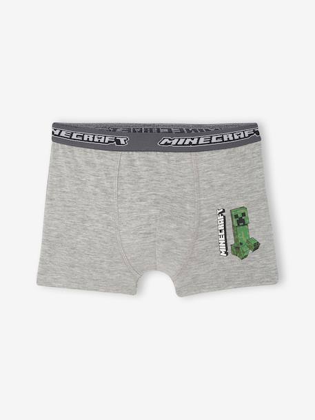 Pack of 5 Minecraft boxer shorts for boys anthracite 