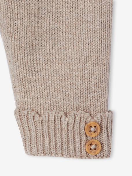 3-piece newborn knitwear set marl beige 