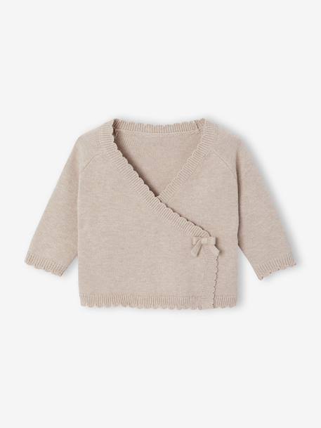 3-piece newborn knitwear set marl beige 