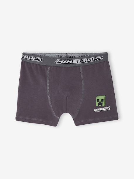 Pack of 5 Minecraft boxer shorts for boys anthracite 