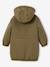 Reversible parka for girls khaki+navy blue 