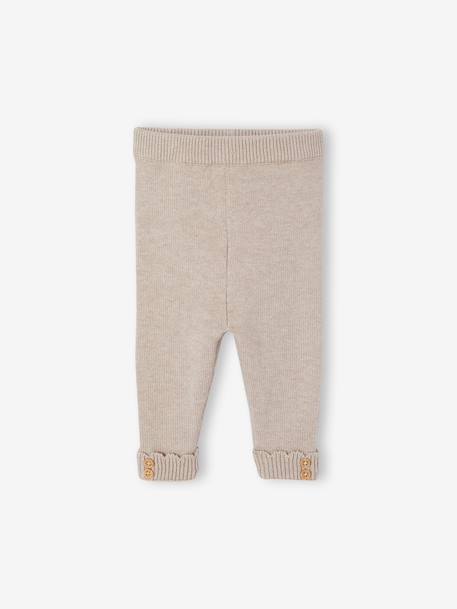 3-piece newborn knitwear set marl beige 