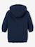 Reversible parka for girls khaki+navy blue 
