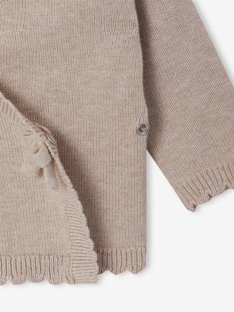 3-piece newborn knitwear set marl beige 