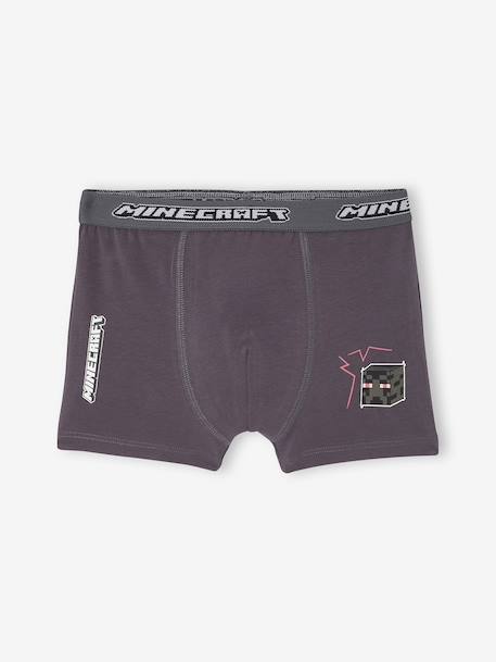 Pack of 5 Minecraft boxer shorts for boys anthracite 