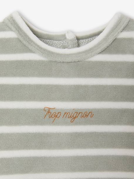 Pack of 2 newborn long-sleeved pyjamas sage green 