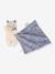 Cuddly Rabbit Toy - KALOO brown+green+violet+white 