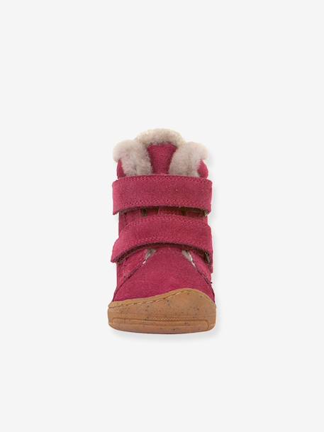 Girls' MINNI SUEDE FRODDO boots fuchsia+old rose+petrol blue 