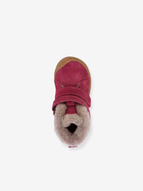 Girls' MINNI SUEDE FRODDO boots fuchsia+old rose+petrol blue 