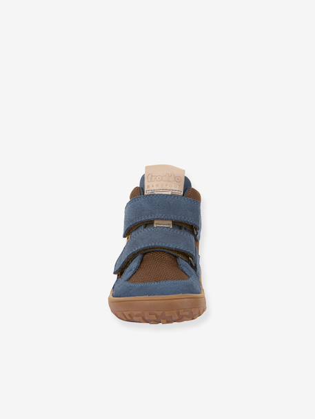 Barefoot TEX WOOL FRODDO children's boots blue+slate grey 