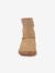 Barefoot TEX SUEDE FRODDO children's boots black+bordeaux red+gold+grey 