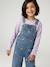 Long-sleeved T-shirt for girls mauve+plum 