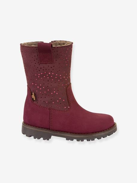 Girls' MAXINE TEX FRODDO boots blush+bordeaux red 