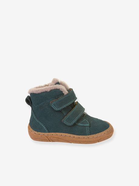Girls' MINNI SUEDE FRODDO boots fuchsia+old rose+petrol blue 