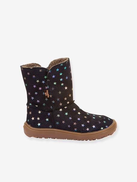 Barefoot boots for girls BAREFOOT TEX SUEDE Froddo night blue 