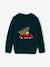 Jacquard jumper with long sleeves for boys dark green 