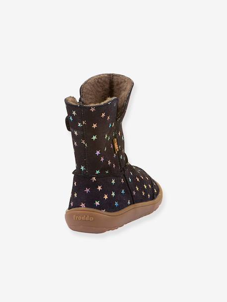 Barefoot boots for girls BAREFOOT TEX SUEDE Froddo night blue 