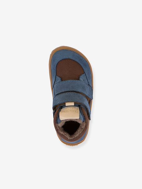 Barefoot TEX WOOL FRODDO children's boots blue+slate grey 