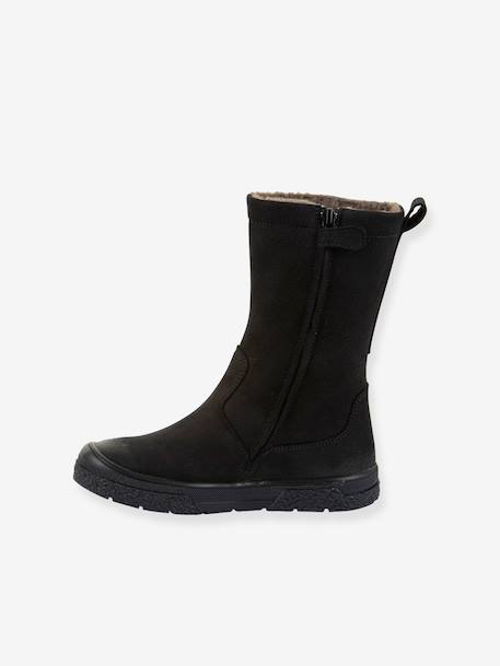 Girls PULSE TEX STAR BOOTS WOOL FRODDO boots black+bordeaux red 