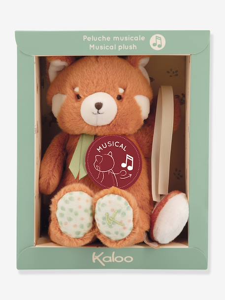 Musical red panda soft toy KALOO orange 