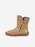 Barefoot TEX SUEDE FRODDO children's boots black+bordeaux red+gold+grey 