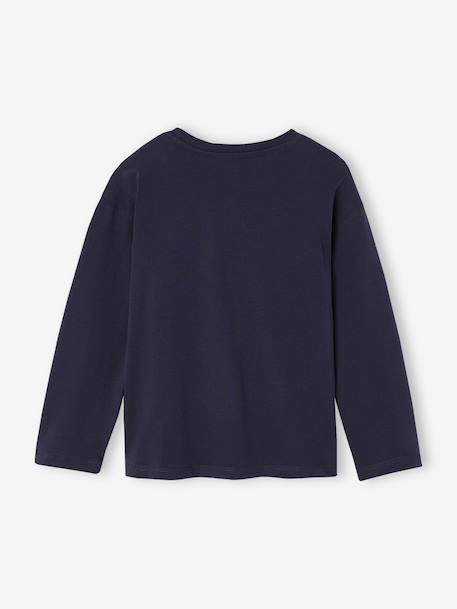 Christmas long-sleeved T-shirt for boys navy blue 