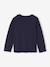 Christmas long-sleeved T-shirt for boys navy blue 