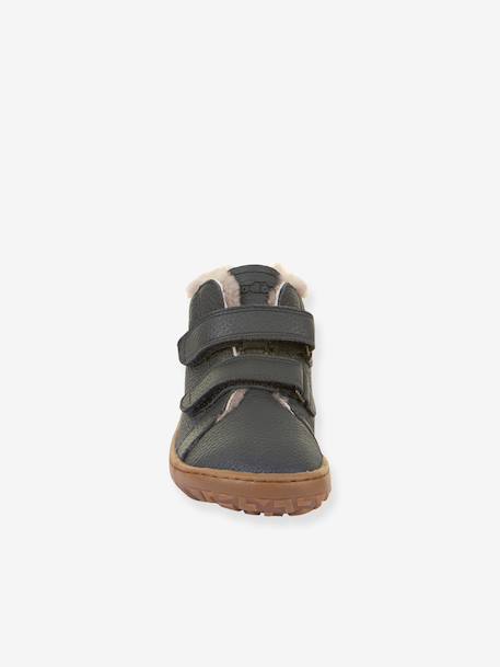 Barefoot boots for children BAREFOOT WINTER FURRY FRODDO bordeaux red+night blue 