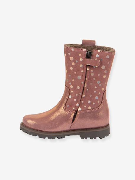 Girls' MAXINE TEX FRODDO boots blush+bordeaux red 
