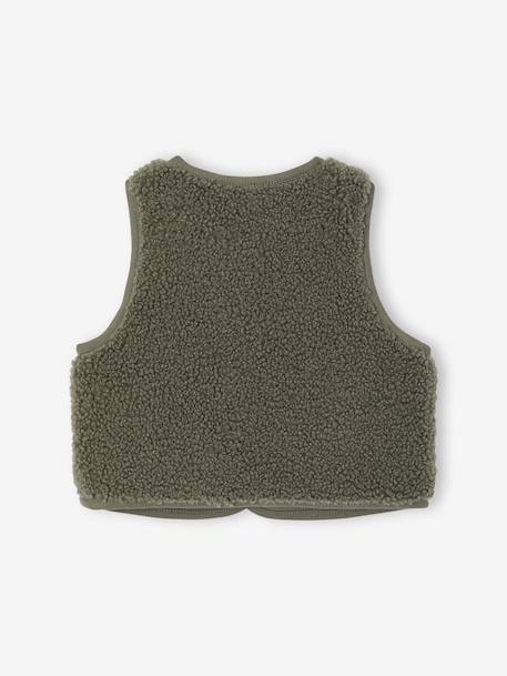Sherpa baby gilet green 