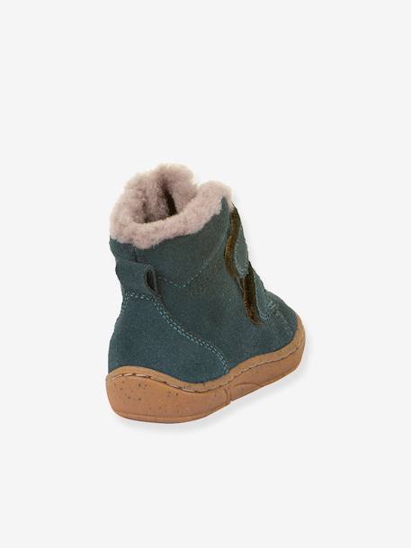 Girls' MINNI SUEDE FRODDO boots fuchsia+old rose+petrol blue 