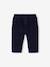 Corduroy trousers for baby boys khaki+navy blue 