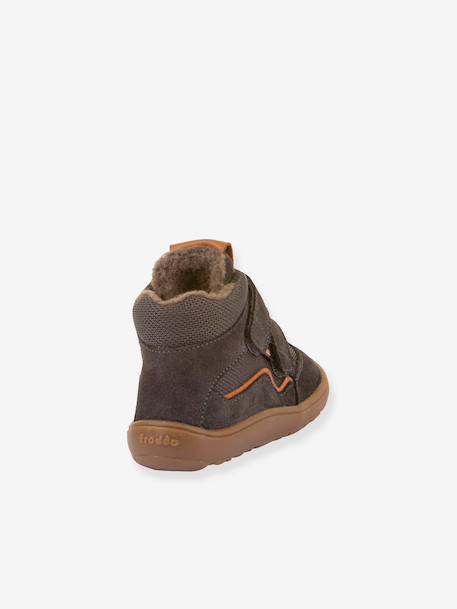 Barefoot TEX WOOL FRODDO children's boots blue+slate grey 