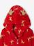 Hooded sleepsuit for girls red 