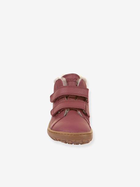 Barefoot boots for children BAREFOOT WINTER FURRY FRODDO bordeaux red+night blue 