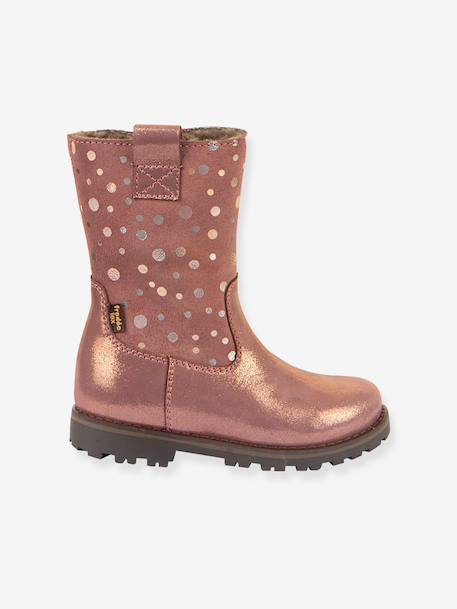 Girls' MAXINE TEX FRODDO boots blush+bordeaux red 