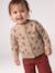 Buttoned cardigan for baby girls marl beige 