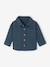 Long-sleeved overshirt for baby boys peacock blue 