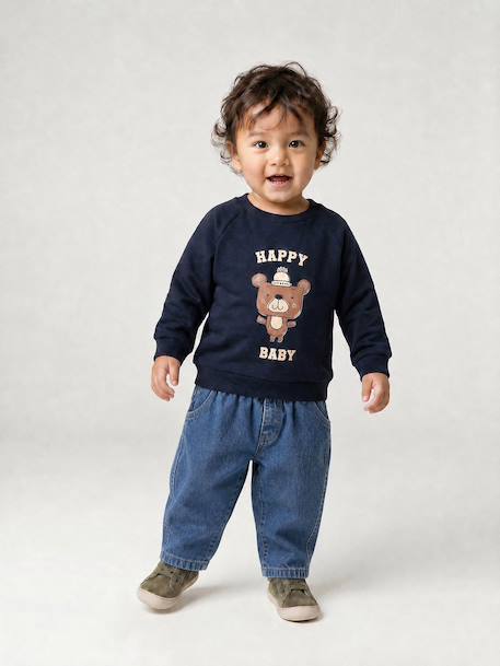 Balloon jeans for baby boys stone 