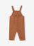 Blouse & Corduroy Dungarees Combo for Baby Girls Dark Blue+hazel 