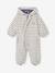 Water-Repellent Pramsuit with Hood, Lined in Polar Fleece, for Babies night blue+sage green+sandy beige 