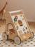 Wooden Walker with Brakes - Wood FSC® Certified caramel+rose+WHITE MEDIUM SOLID WITH DESIGN+wood 
