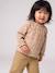 Long-sleeved T-shirt for baby girls sage green+vanilla 