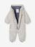 Water-Repellent Pramsuit with Hood, Lined in Polar Fleece, for Babies night blue+sage green+sandy beige 