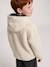 Reversible hooded jacket for boys fir green+grey blue 