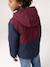 Hooded jacket for boys bordeaux red 